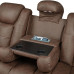 Luna Microfiber Power Reclining Sofa Brown Luna Microfiber Power Reclining Sofa Brown